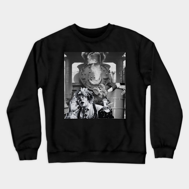 Hobo Clowns Crewneck Sweatshirt by My Kickincreations